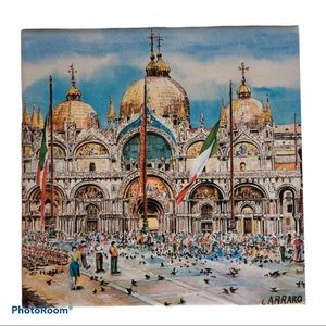 Italian Art Tile Piazza San Marco Venice Italy